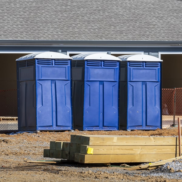 what is the expected delivery and pickup timeframe for the portable toilets in Martin Ohio